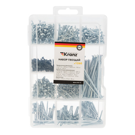 Set of nails (1260 pcs/pack) KRANZ