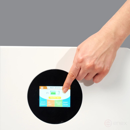 Литиевый аккумулятор тяговый ЛИТДЖЕТ GREEN LiFePO4 25,6V 200Ah 5KWh CAN/RS485, настенный с дисплеем