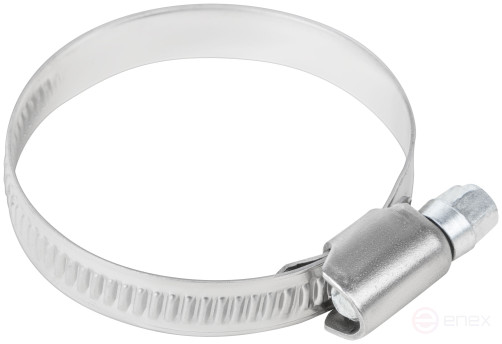 Хомут обжимной накатной, ширина 9 мм, нерж.сталь 32-50 мм