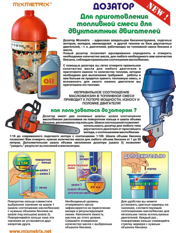 Mixmetrix Oil Dispenser/Gasoline