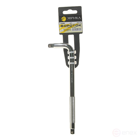 Hand crank ER-53820 3/8" DR L-shaped 200mm EUREKA 25/50