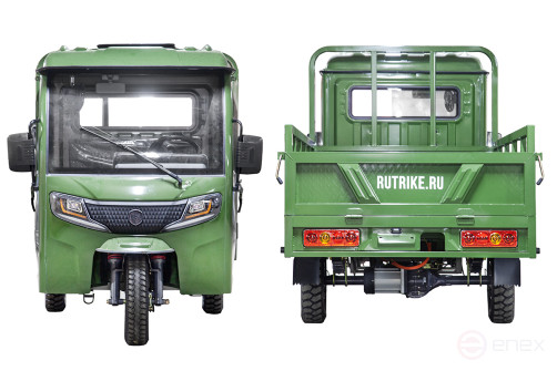 Грузовой электротрицикл Rutrike Фактор 2600 60V2000W, темно-зеленый