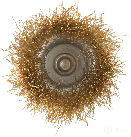 Korschetka, "cup" type, with a pin, 50 mm latuned steel wavy wire