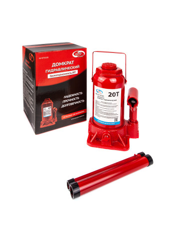 Hydraulic jack 20 t bottle, in a box, red