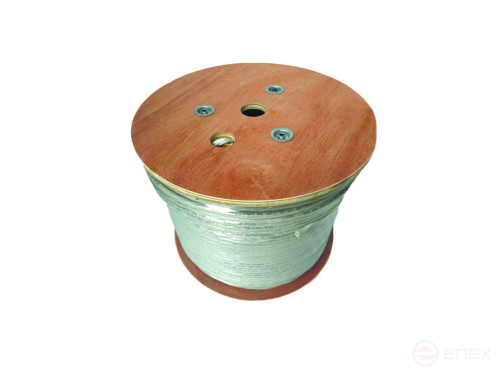 Кабель витая пара UTP 4 CAT6А 23AWG Cu Ripo Premium, 305м.,Fluke test (КСВПВ -6А 4*2*0.58), серый