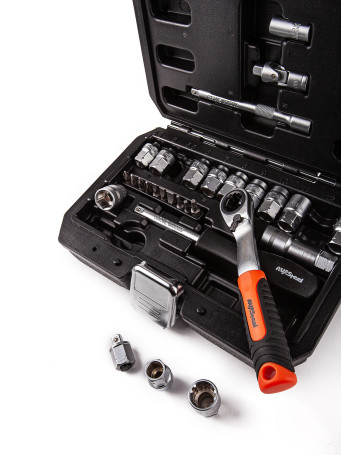 Набор проходных головок 1/4 29 предметов AV Steel AV-011029