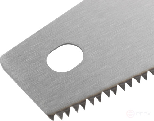 Wood hacksaw, 7 TRI medium tempered tooth, 2D sharpening, plastic rubberized handle 400 mm