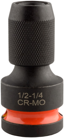 Переход адаптер для бит-вставок ударный 1/2"DR<--<HEX 1/4" (АвтоDело) 44820