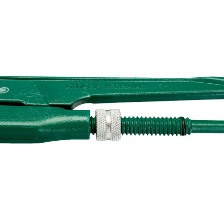 2" Трубный ключ шведского типа 90° с зеленым порошковым покрытием, 560 мм