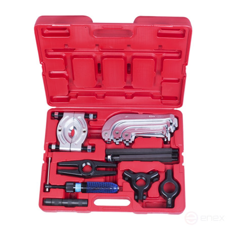 Съемник подшипников гидравлический, 10 т, 75-100 мм, 21 предмет МАСТАК 104-19010C