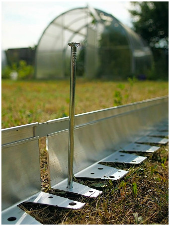 Садовый бордюр алюминиевый ГеоПластБорд длина 2500мм высота 100 мм 1 штука