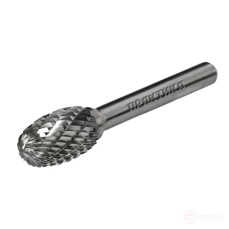 Борфреза твердосплавная ПРАКТИКА тип E овальная,12 х 20 мм, хвостовик 6 мм (644-474)