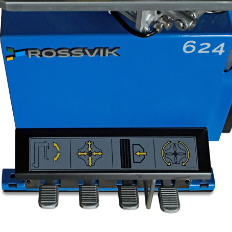 Tire fitting machine ROSSVIK V-624, 2-speed, automatic, up to 24", 380V Color blue RAL5005