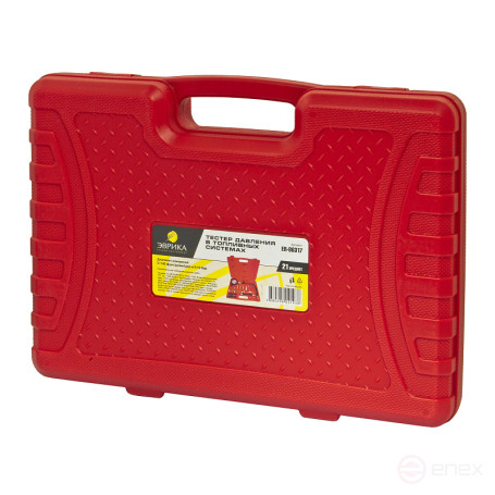 Тестер давления в топливных системах ER-86317 (0-10 bar) 21пр. в кейсе ЭВРИКА /1/10