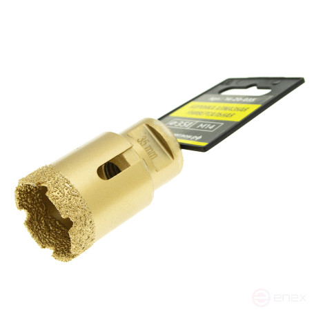 Коронка алмазная универсальная для УШМ 35мм х М14, Чеглок (11/132)