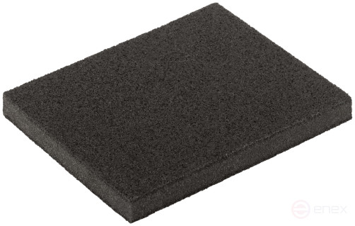 Aluminum oxide grinding sponge, 125x100x10 mm, P 60