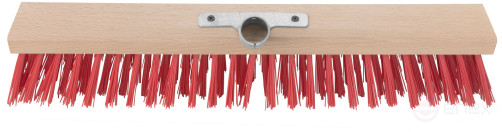 Profi wooden outdoor brush, stiff bristles, metal tool at an angle, 5-row, 500x65 mm