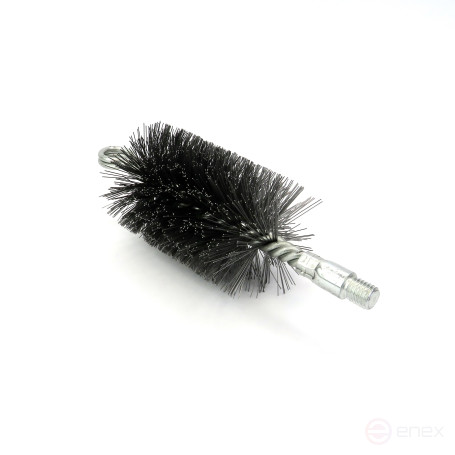Ruff D68 reinforced with a ring, pile steel 0.40, fit M12 thread (14-368), brush for cleaning holes, heat exchanger, pipes, boilers, chimney