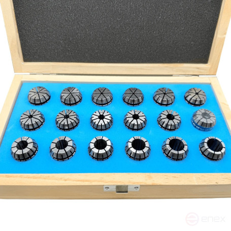 Набор цанг ER25 из 18 шт. (1-16 мм) TORNERI Т027278
