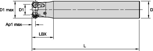 Фреза KDR32Z03A32RN12L200
