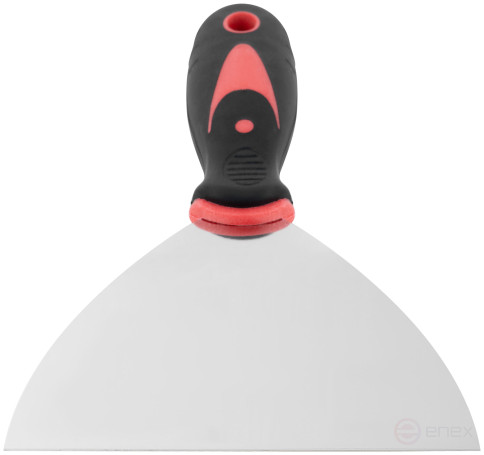 Spatula, stainless steelsteel, rubberized handle 5" (125 mm)