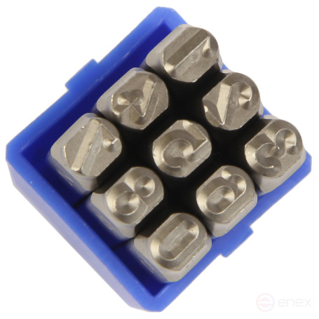 The stamps are digital 6mm (HRC 60+-2 deg. DIN 1451) JTC