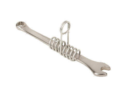 Key combined with mounting spiral, 16 mm