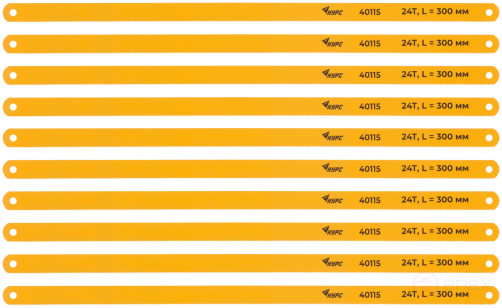 Hacksaw blades for metal 300x12 mm, tool steel, 10 pcs. ( 24 TRI )