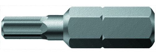 840/1 Z Hex-Plus Internal Hexagon Bits, Viscous Hardness, Shank 1/4" C 6.3, 0.05" x 25 mm