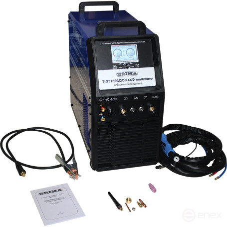 INV. ARGON-ARC WELDING UNIT TIG 315P AC/DC LCD multiwave "BRIMA" integrated cooling unit