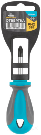 Screwdriver, CrV steel, rubberized handle PH2 x 38 mm