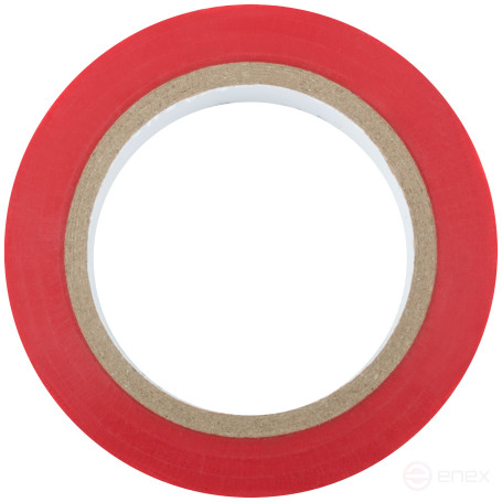 PVC self-extinguishing electrical tape 19 mm x 0.13 mm x 10 m (red)