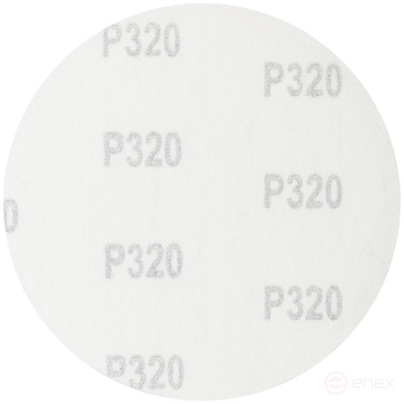 Круги шлифовальные сплошные (липучка), алюминий-оксидные, 125 мм, 5 шт. Р 320