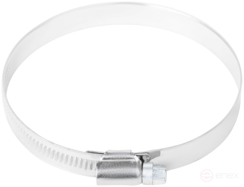 Crimping knurled clamp, width 12 mm, stainless steel.steel 70-90 mm