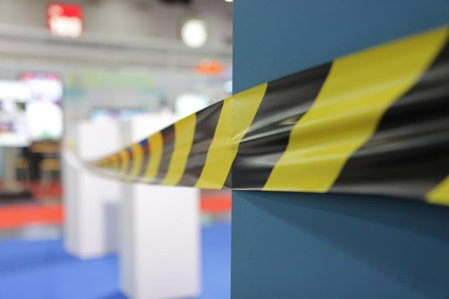 Protective tape LO-200/75 "Economy" length 200m, width 75 mm, thickness 35mm (Yellow-black) MALIEN