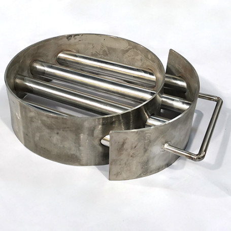 Магнитная решетка ПРОФ-МАГНИТ круглая с системой очистки, 200х80 мм, 4 стержня