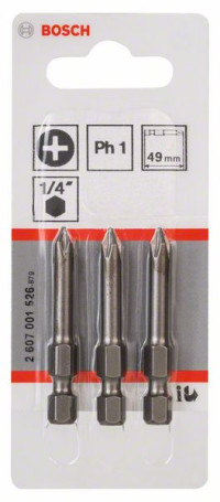 Насадка-бита Extra Hart PH 1, 49 mm, 2607001526