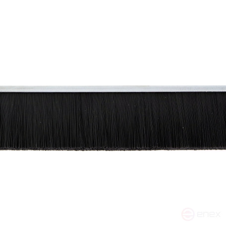 Strip brush linear sealer 2500*38*4 , pile height 34 mm PPL black 0.20 (EB-1210)