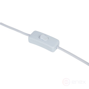 7043-502 Настольная лампа Rivoli Sabrina 7043-502 1 * Е14 40 Вт керамика белая с абажуром