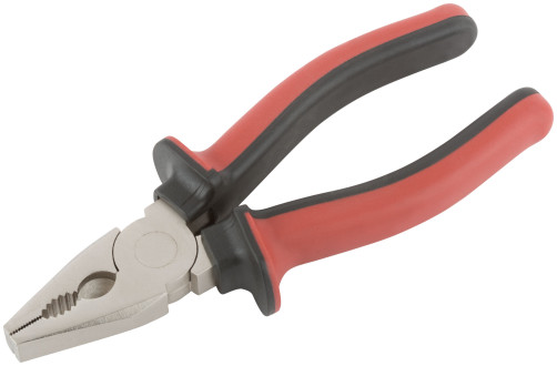 Combination pliers "Lux", CrV steel, nickel-plated. coating, soft rubberized handles 160 mm