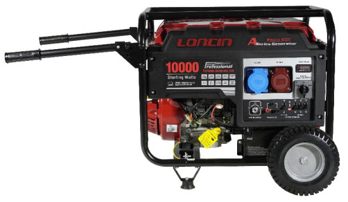 Loncin LC10000D-AS generator, 3-phase (with unlimited power in 1- and 3-phase mode)