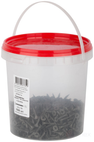 Black self-tapping screws for metal 3.5 x 16 (packing Bucket 1000 pcs)