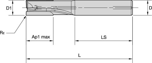 Фреза ALCC2RA20600N028HAR030IM KD1410
