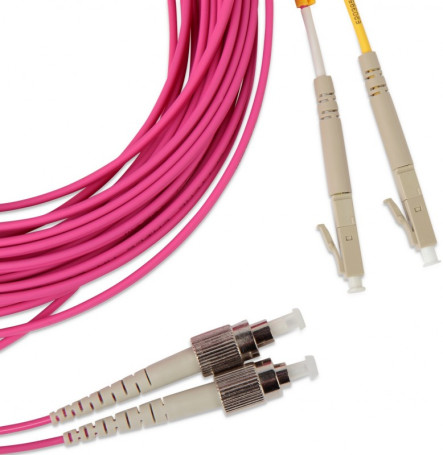 FC-D2-504-FC/PR-LC/PR-H-20M-LSZH-MG Patch cord fiber optic (cord) MM 50/125(OM4), FC-LC, duplex, LSZH, 20 m