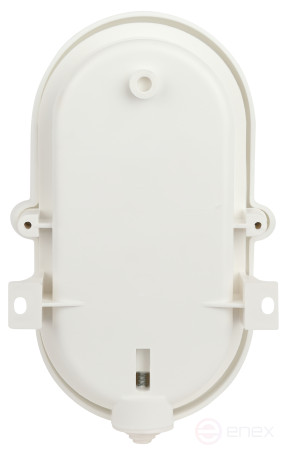 Lamp ERA NBP 01-60-012 with rim Euro plastic / glass IP53 E27 max 60W 185x120x110 oval white