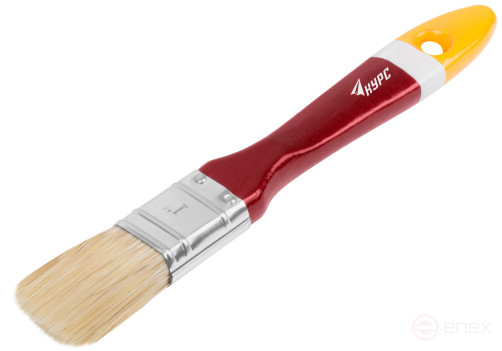 Flute brush "Master", natural. bristle, wooden handle 1" (25 mm)