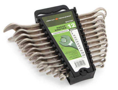 Набор ключей комбинированных 12 шт. (6,8,10,12,13,14,15,16,17,18,19,22 мм) (ЕВРО) холдер