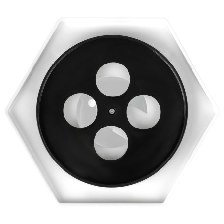 Настольная подставка СТАММ "Maxi Desk", пластиковая, вращающаяся, белая