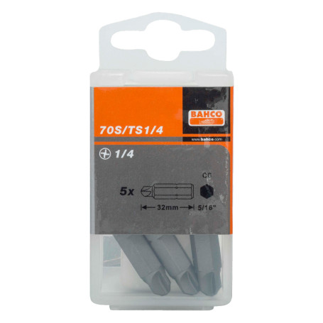 5/16" Bits 2 pcs. for TORQ-SET screws 1/4 32 mm