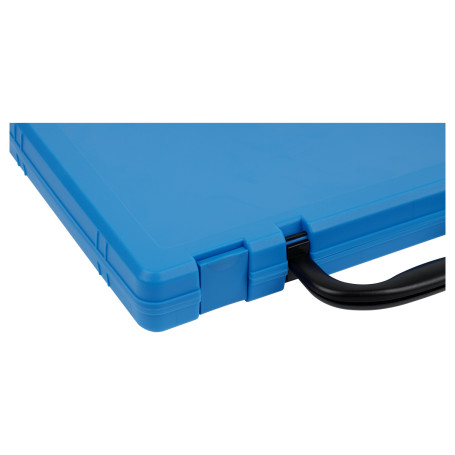 Briefcase 1 compartment STAMM, A4, 275*365*50mm, snap-on, blue